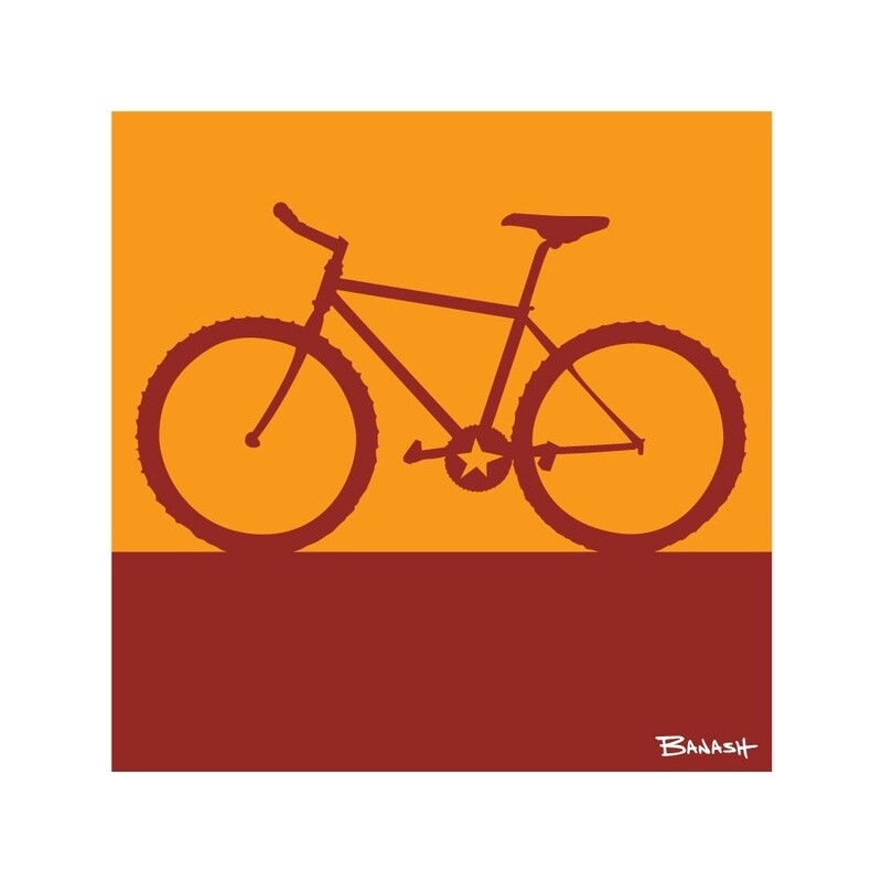 MOUNTAIN BIKE CATCH A TRAIL | LOOSE PRINT | ILLUSTRATION | 1:1 RATIO
