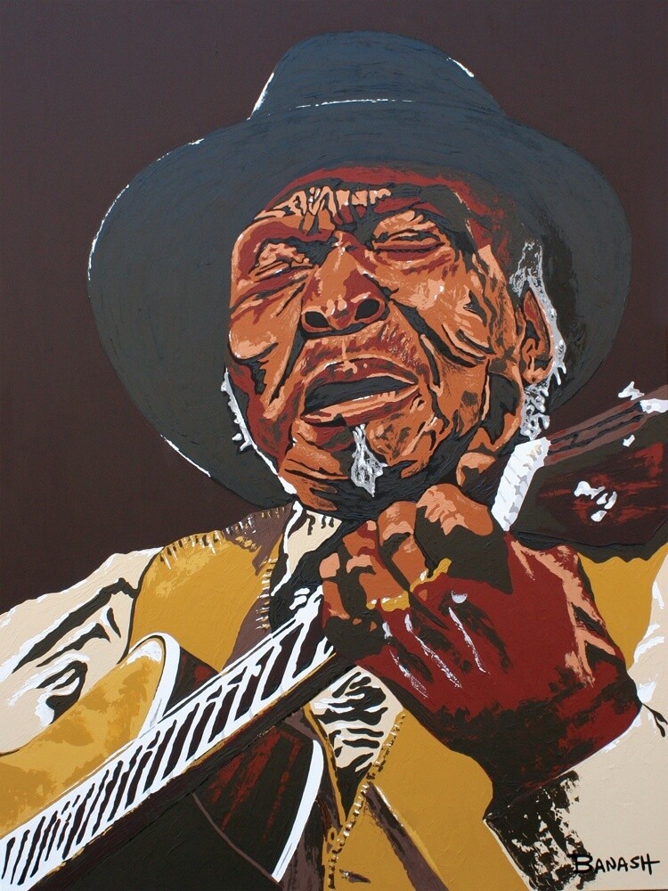 DELTA BLUES NO. 9 | LOOSE PRINT | ACRYLIC PAINTING | 3:4 RATIO