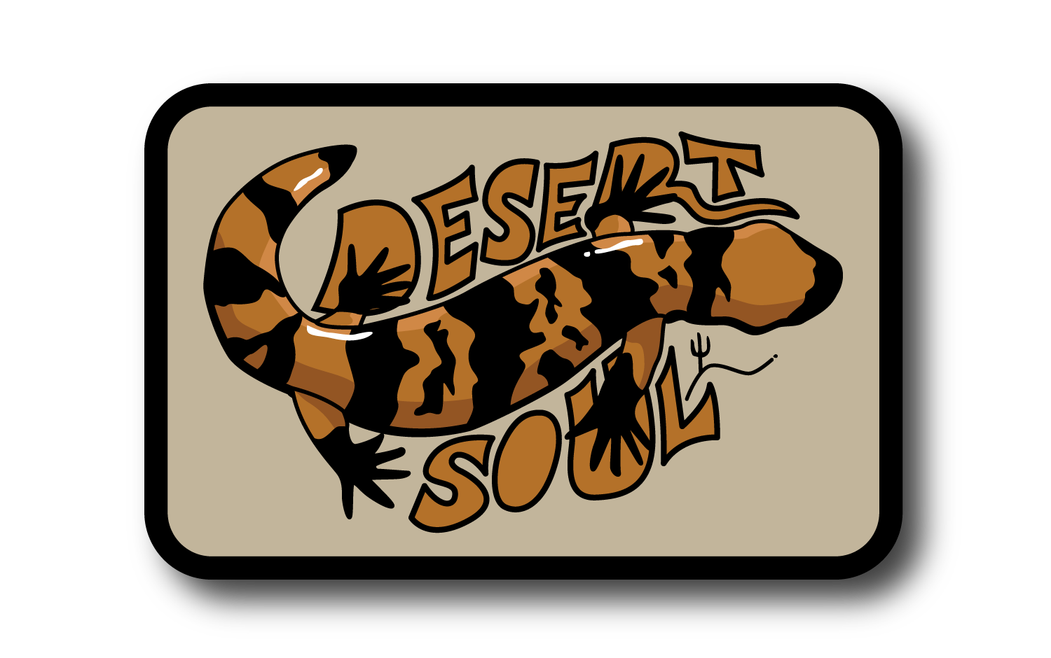 DESERT SOUL GILA MONSTER | 2.25&quot; X 3&quot; RECTANGLE MAGNET