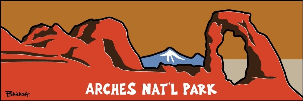 DELICATE ARCH . ARCHES NATIONAL PARK | CANVAS | ILLUSTRATION | 1:3 RATIO