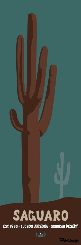 SAGUARO NATIONAL PARK | CANVAS | ILLUSTRATION | 1:3 RATIO