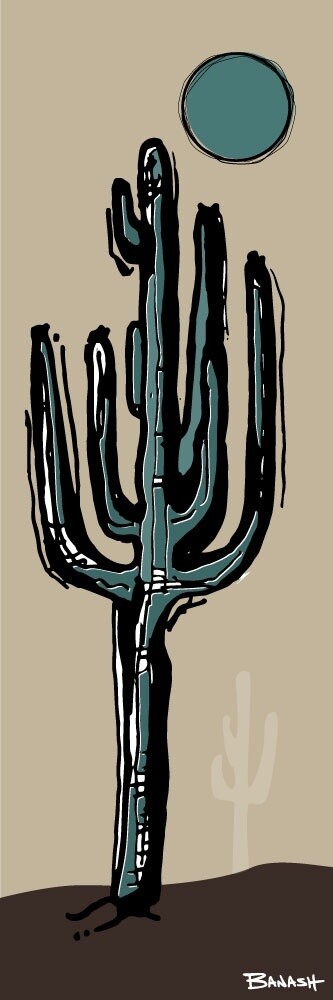 SAGUARO SUN | CANVAS | ILLUSTRATION | 1:3 RATIO