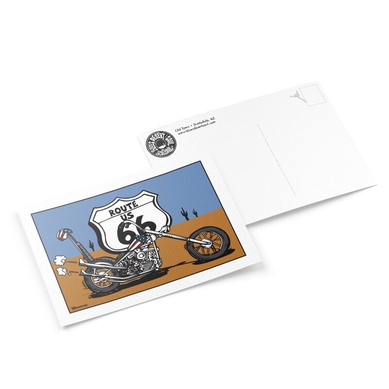 EASY RIDER CHOPPER . ROUTE 66 | 6&quot; x 9&quot; POSTCARD
