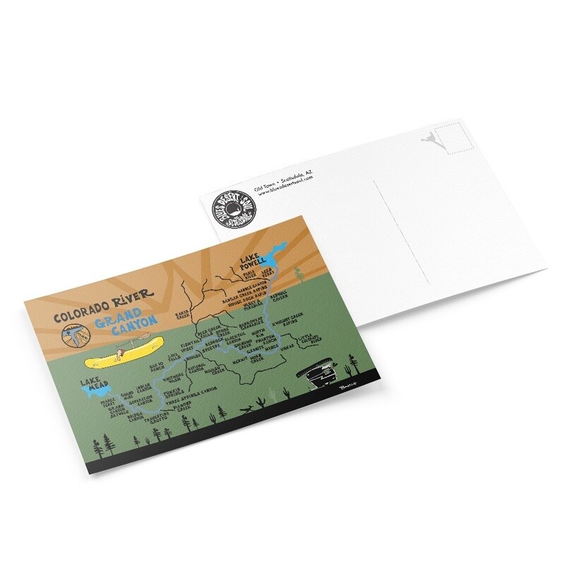 GRAND CANYON . COLORADO RIVER | 6&quot; x 9&quot; POSTCARD
