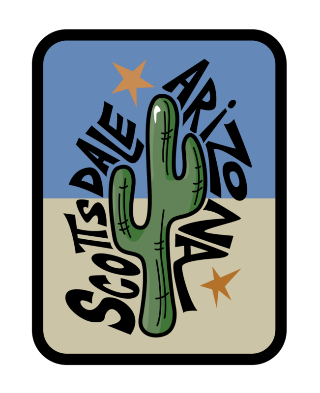 SCOTTSDALE ARIZONA CACTUS | RECTANGLE MAGNET