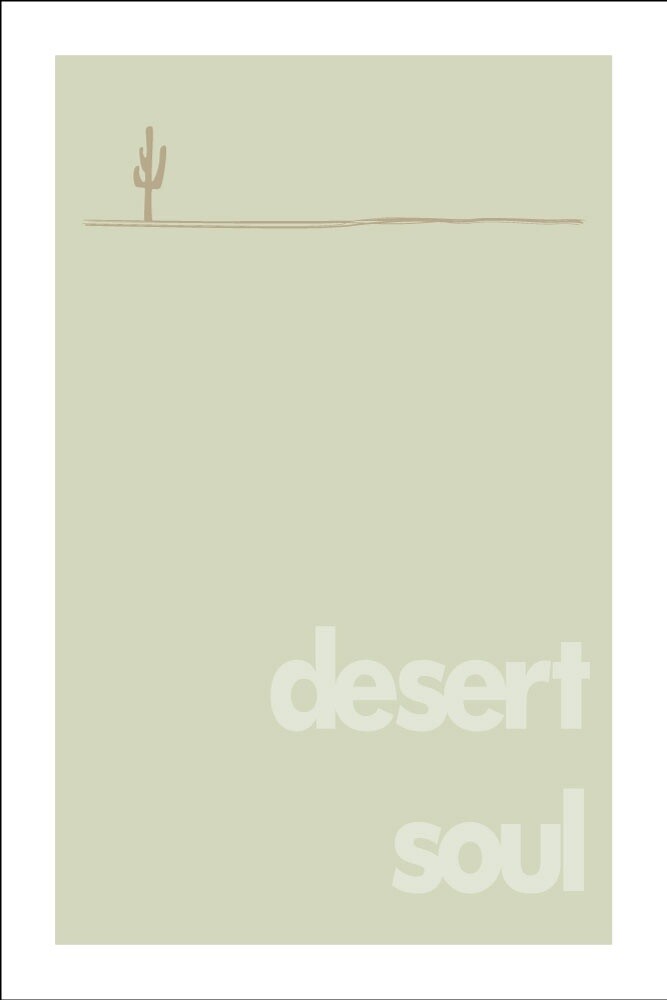 DESERT SOUL SAGUARO . DRIFTWOOD | LOOSE PRINT | ILLUSTRATION | 2:3 RATIO