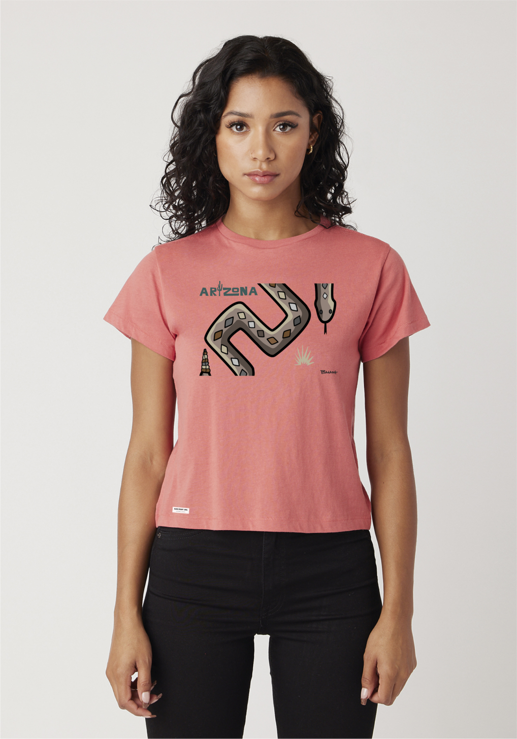 RATTLESNAKE | WOMEN&#39;S T-SHIRT, COLOR: RED SORBET, Size: S