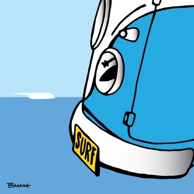 GREM 10 WAVE STOKE . SURF BUS GRILL | CANVAS | ILLUSTRATION | 1:1 RATIO