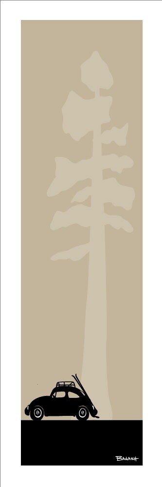 SKI BUG . PINE | CANVAS | ILLUSTRATION | 1:3 RATIO