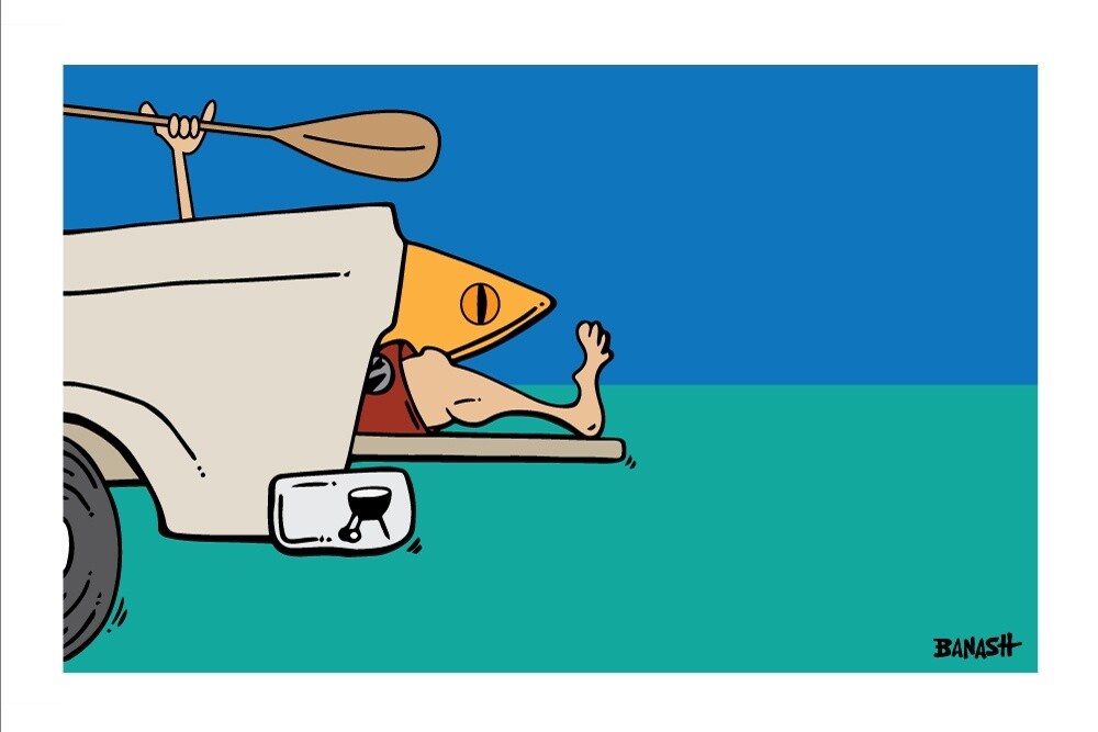 TAILGATE . KAYAK GREM | CANVAS | ILLUSTRATION | LIFESTYLE | 2:3 RATIO