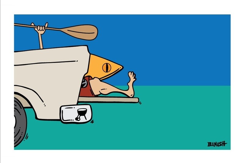 TAILGATE . KAYAK GREM | LOOSE PRINT | ILLUSTRATION | LIFESTYLE | 2:3 RATIO
