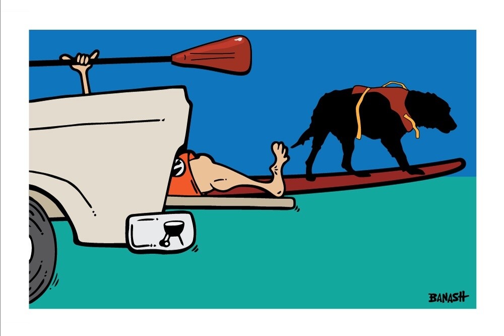 TAILGATE . PADDLE BOARD GREM | CANVAS | ILLUSTRATION | LIFESTYLE | 2:3 RATIO
