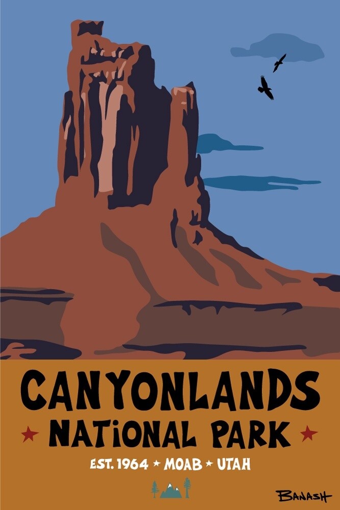 CANYONLANDS NATIONAL PARK | LOOSE PRINT | ILLUSTRATION | 2:3 RATIO