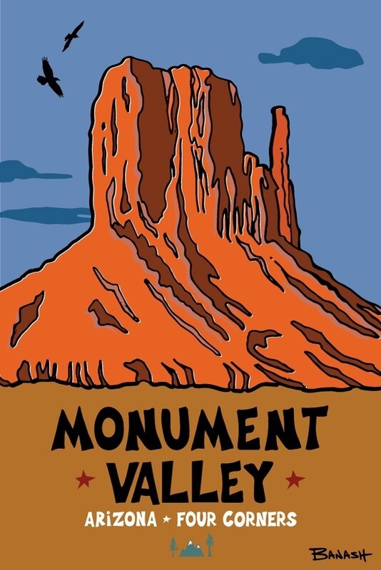 MONUMENT VALLEY | LOOSE PRINT | ILLUSTRATION | 2:3 RATIO