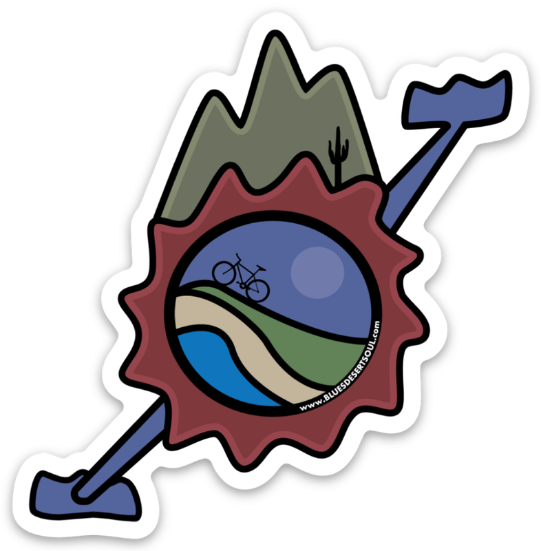 MOUNTAIN BIKE CRANK GEAR | DIE CUT STICKER