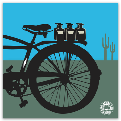 BEER RUN DESERT | SQUARE STICKER