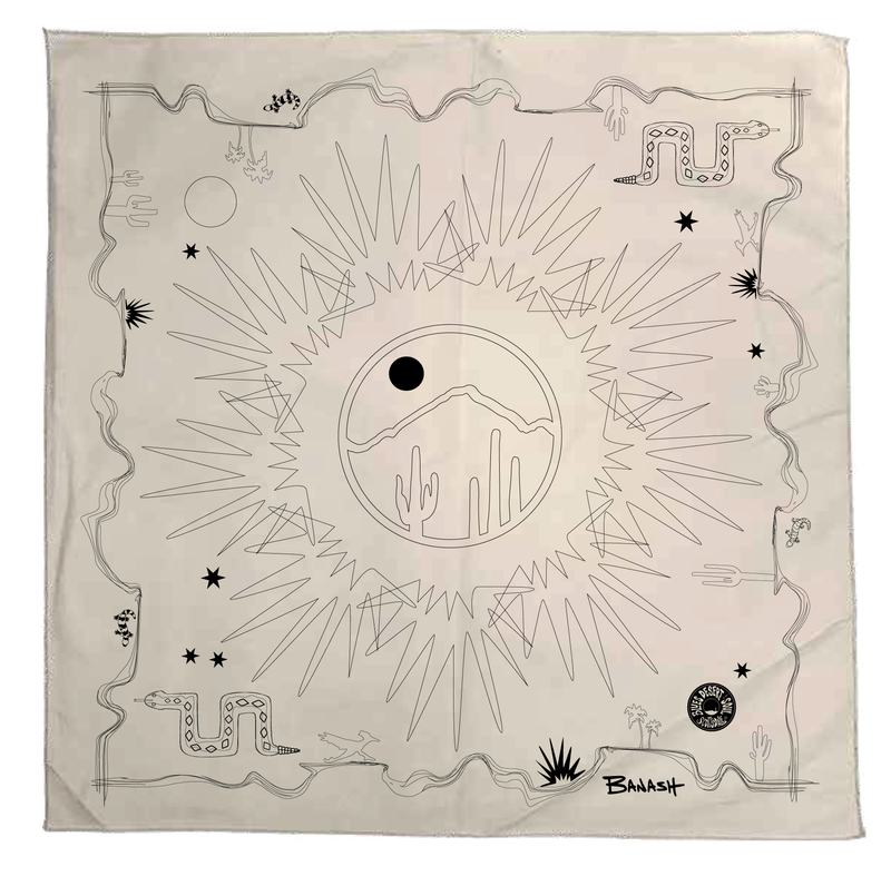 DESERT LINES . NATURAL | BANDANA