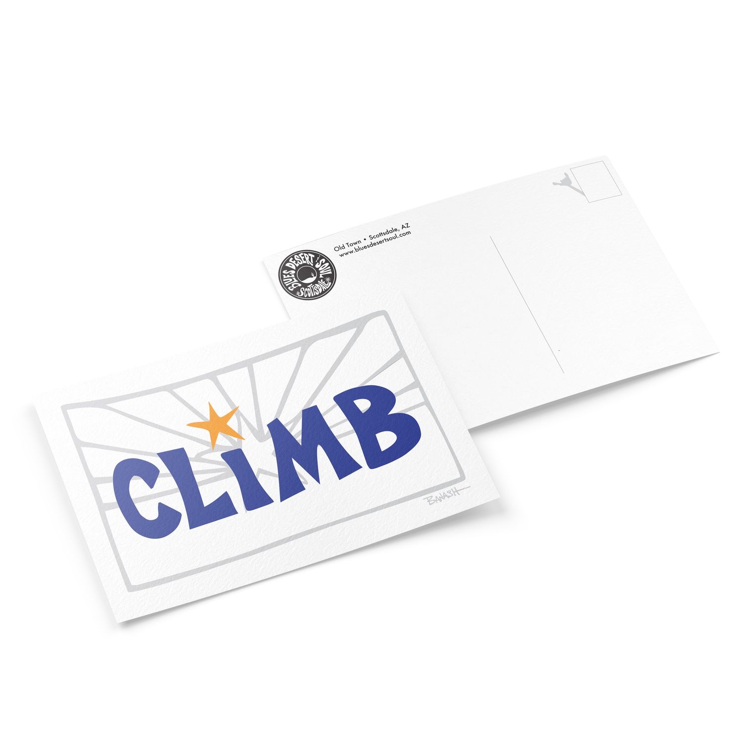 CLIMB . ARIZONA FLAG GHOST | 6&quot; x 9&quot; POSTCARD