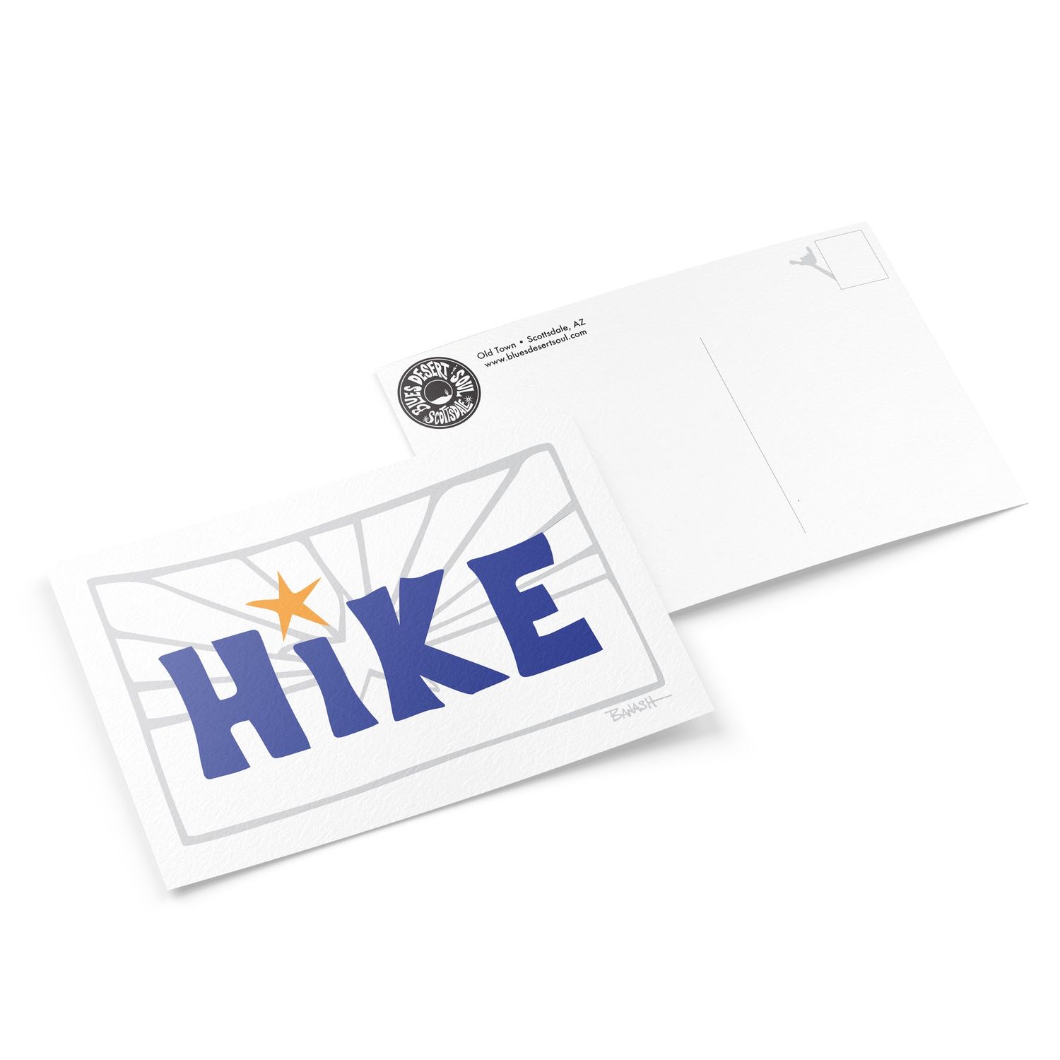 HIKE . ARIZONA FLAG GHOST | 6&quot; x 9&quot; POSTCARD