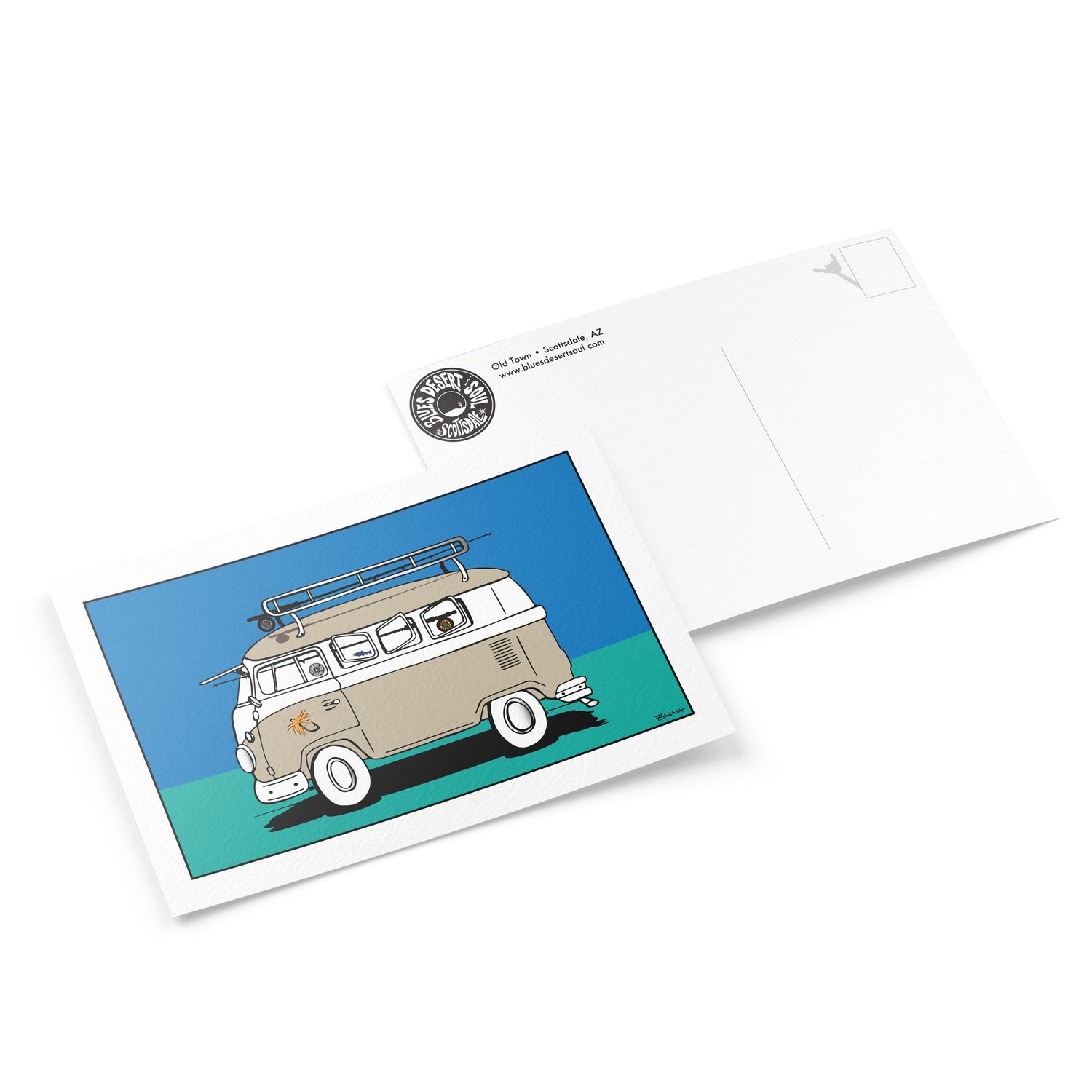 FLY ROD BUS | 6&quot; x 9&quot; POSTCARD