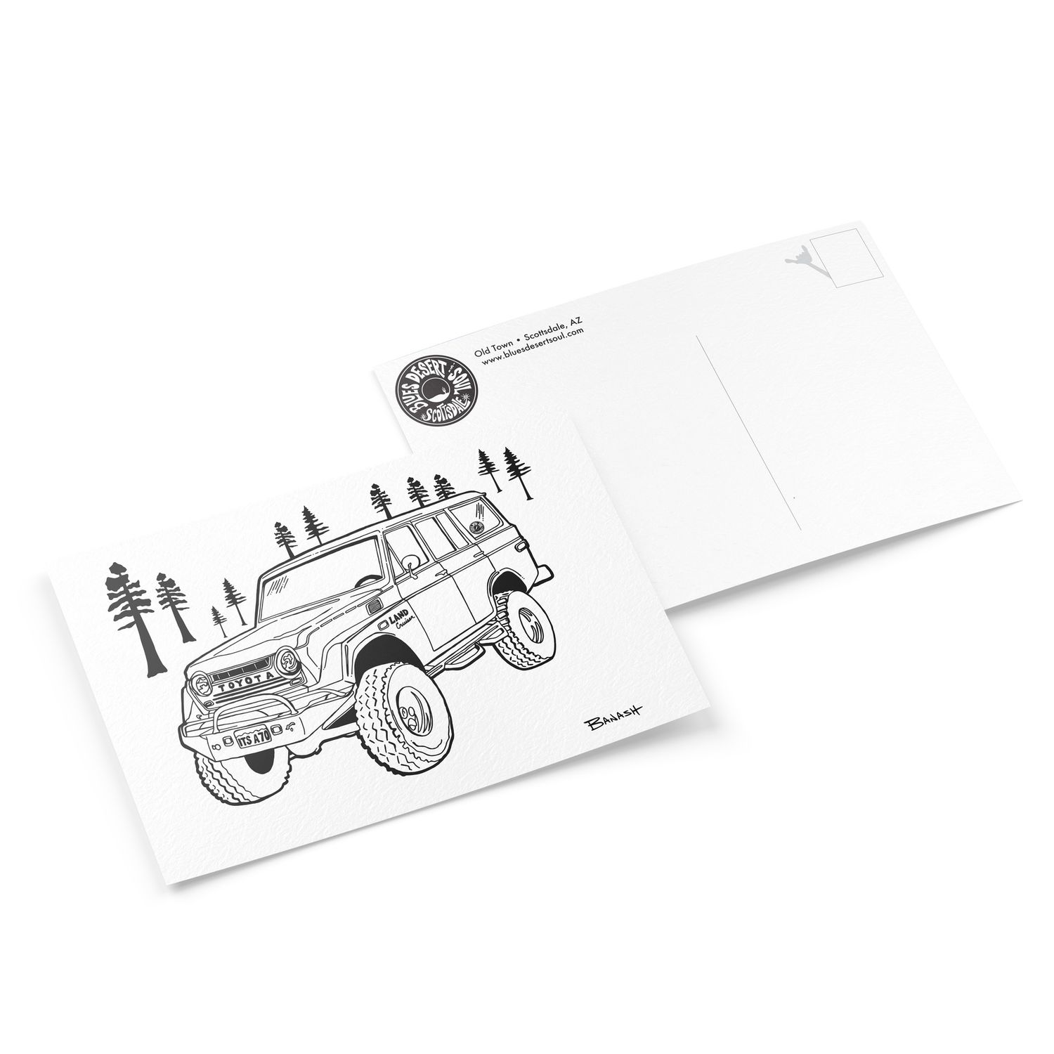 LAND CRUISER IT&#39;S A 70 . SKETCH | 6&quot; x 9&quot; POSTCARD