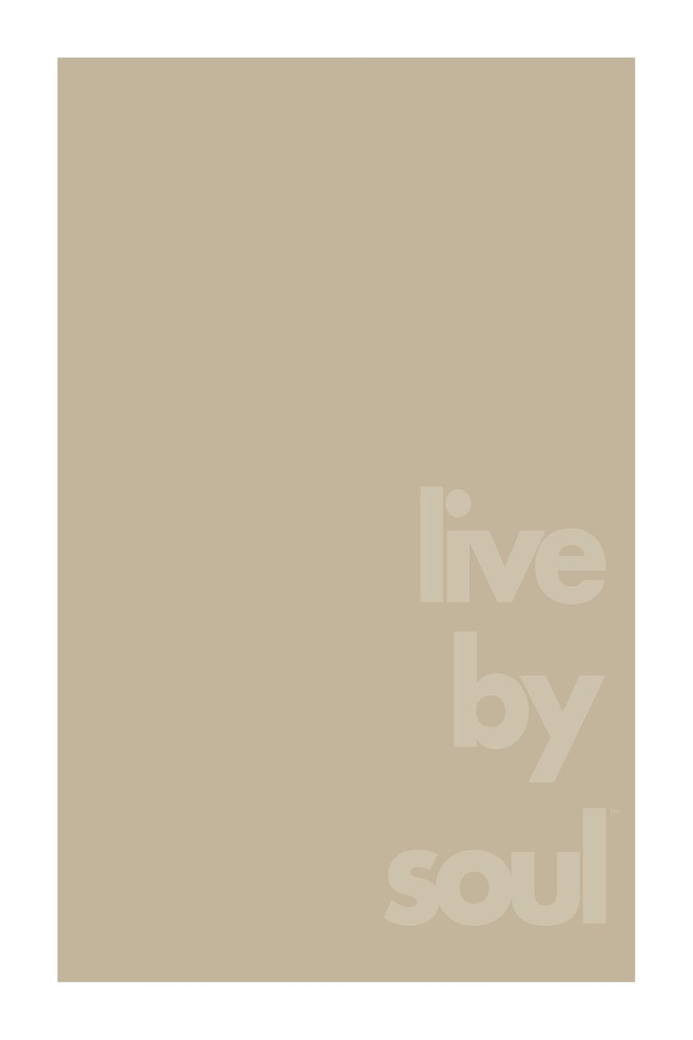 LIVE BY SOUL . COLOR SERIES | 6&quot; x 9&quot; POSTCARD, COLOR: SAND