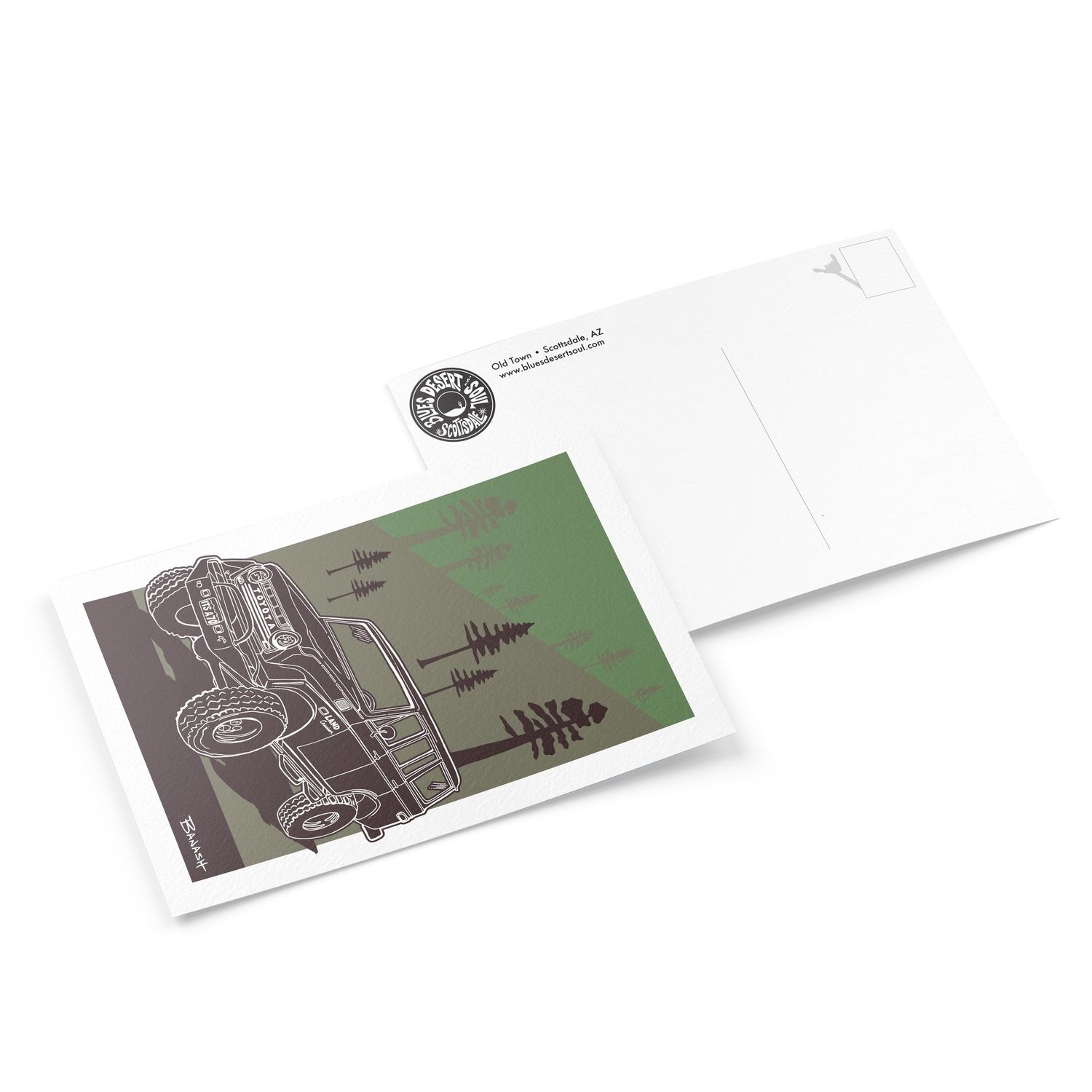 LAND CRUISER FOREST SLOPE | 6&quot; x 9&quot; POSTCARD