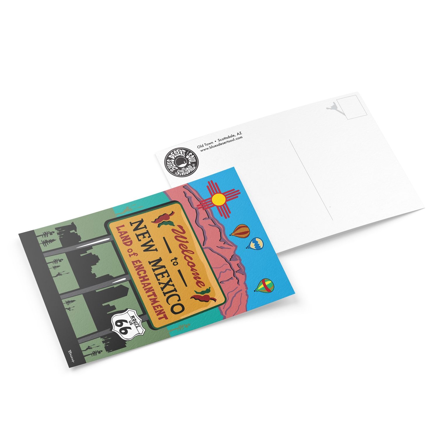 NEW MEXICO WELCOME SIGN | 6&quot; x 9&quot; POSTCARD
