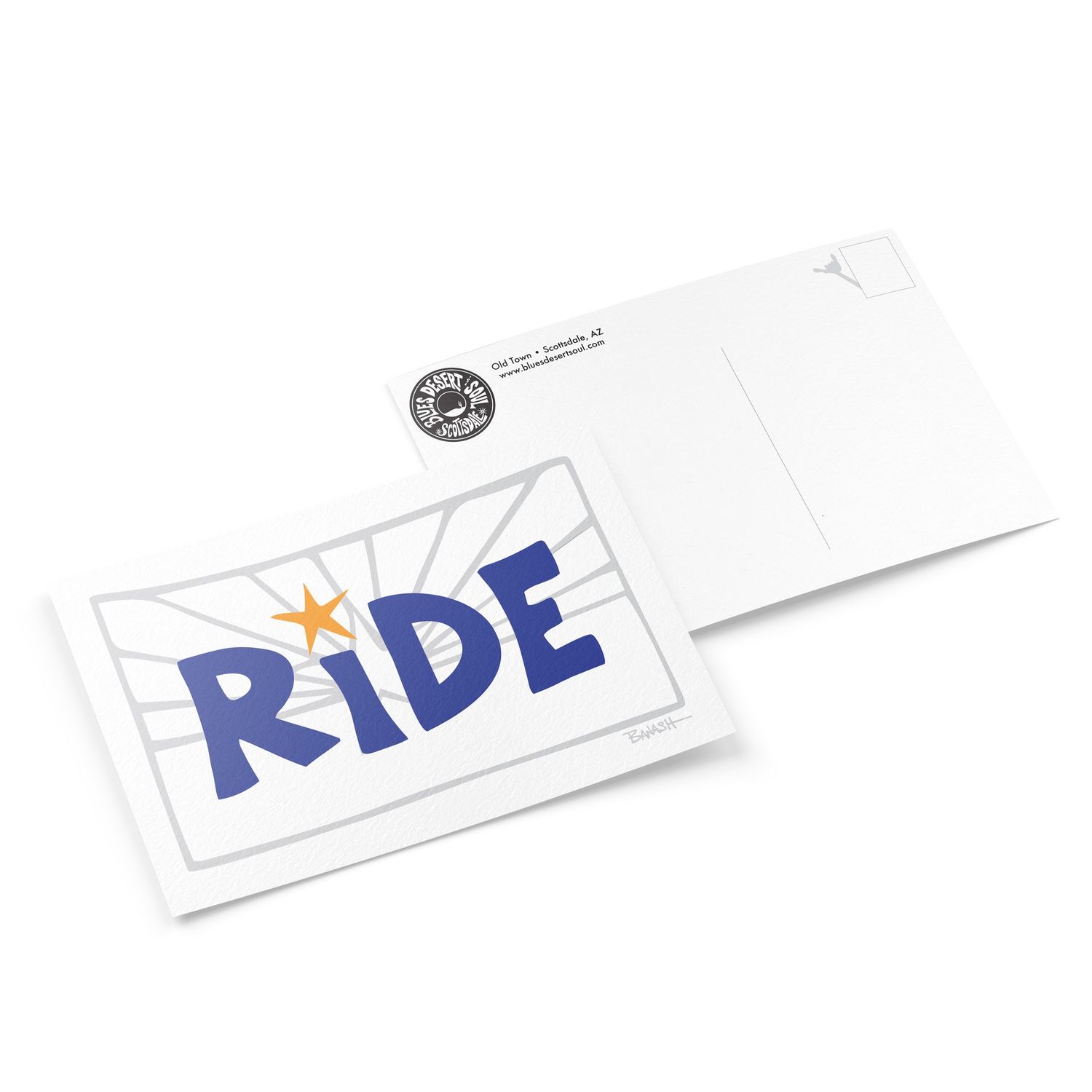 RIDE . ARIZONA FLAG GHOST | 6&quot; x 9&quot; POSTCARD
