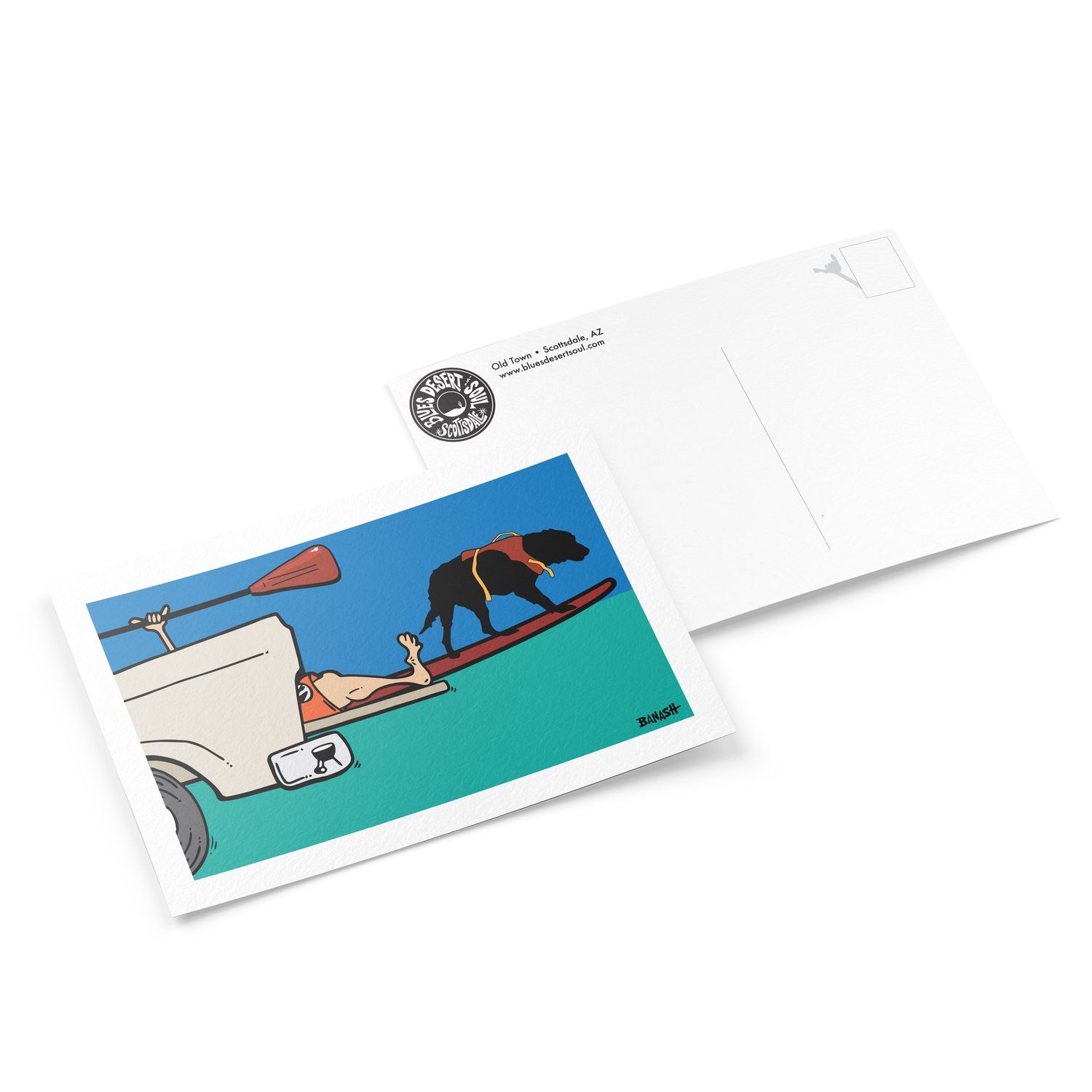 TAILGATE . PADDLE BOARD GREM | 6&quot; x 9&quot; POSTCARD
