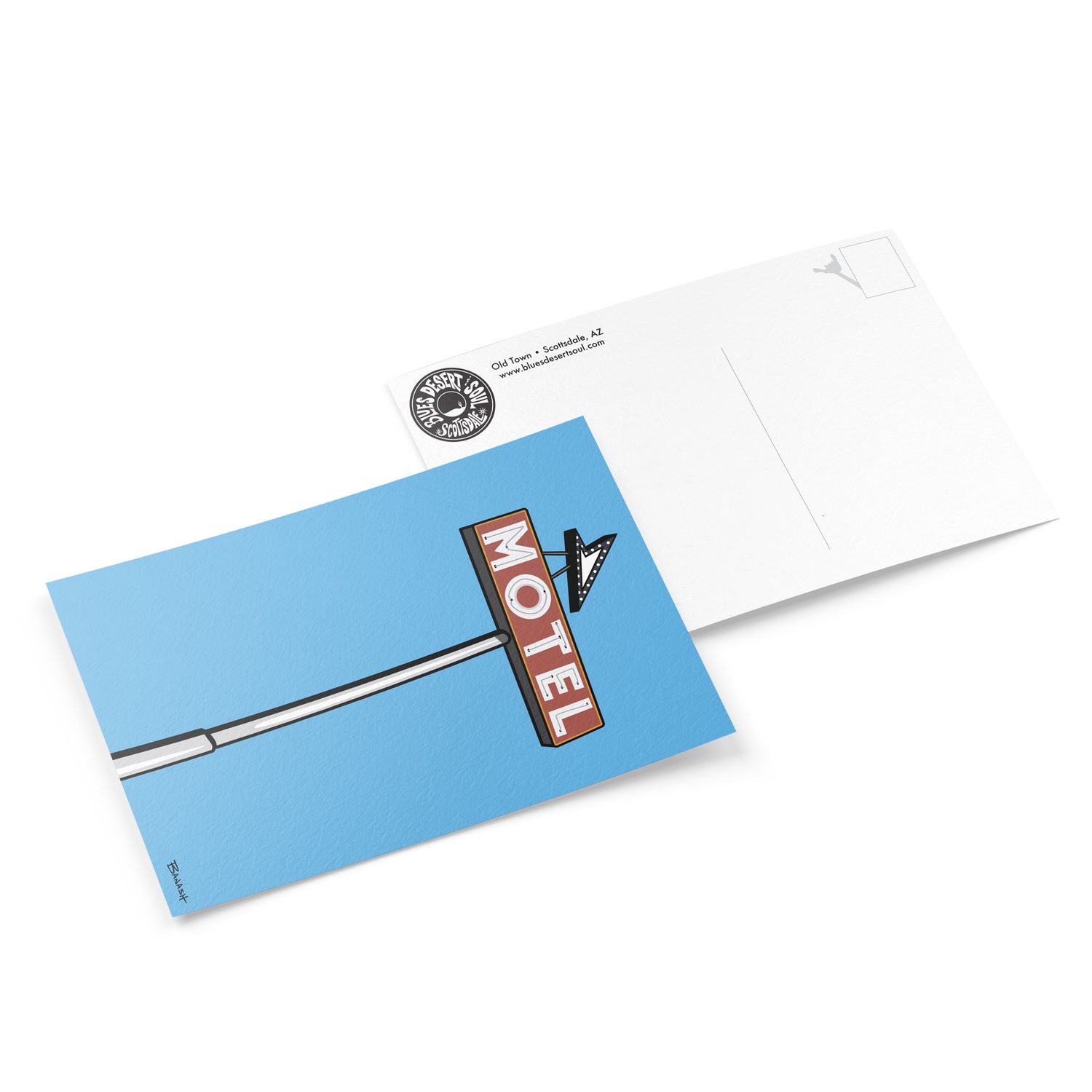 ROUTE 66 MOTEL SIGN | 6&quot; x 9&quot; POSTCARD