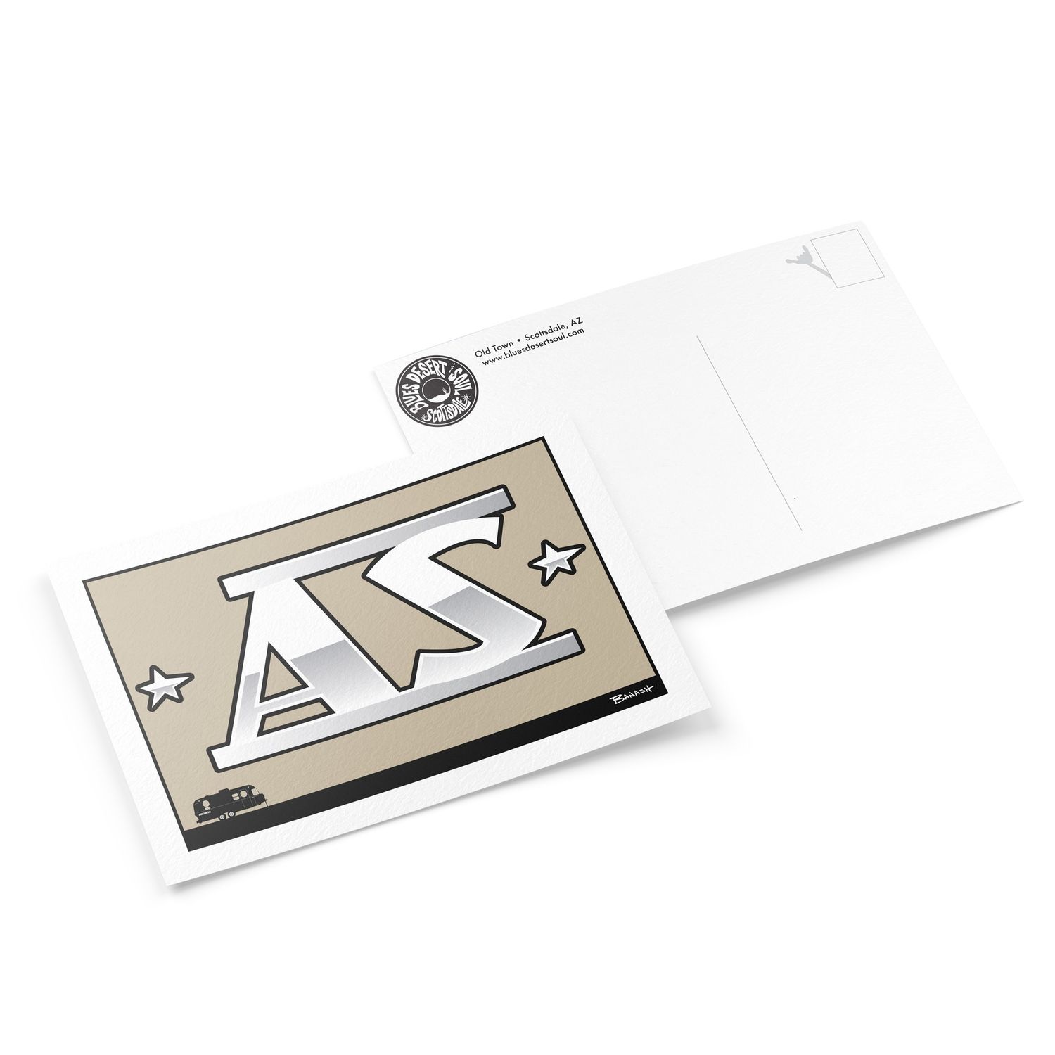 AIRSTREAM CHROME EMBLEM | 6&quot; x 9&quot; POSTCARD