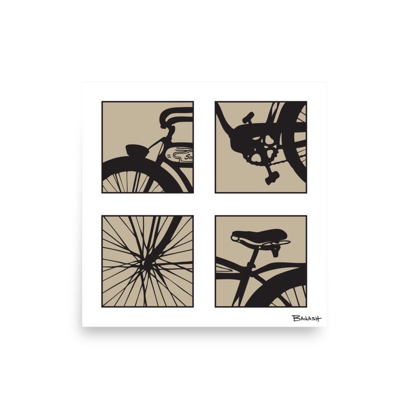 AUTOCYCLE . QUANDRANTS | POSTER PRINT | ILLUSTRATION | 1:1 RATIO