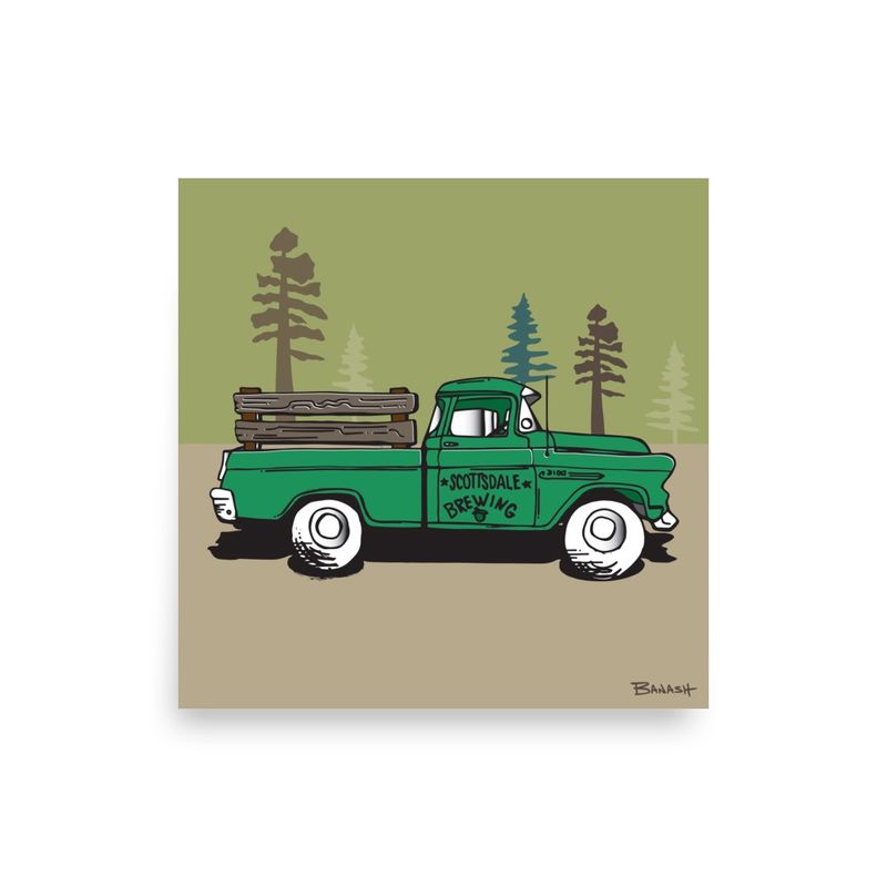 BREWING PICKUP . SERIES | POSTER PRINT | ILLUSTRATION | 1:1 RATIO