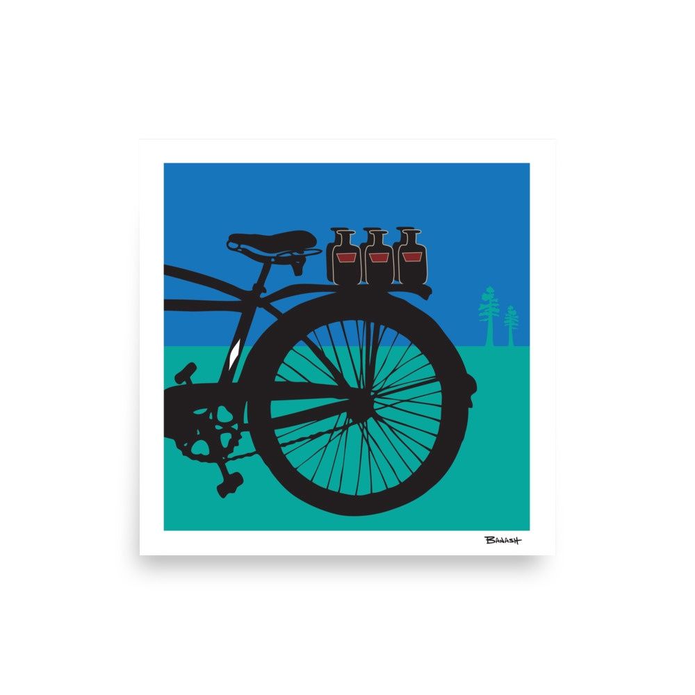 BEER RUN | POSTER PRINT | ILLUSTRATION | LIFESTYLE | 1:1 RATIO, Size: 12x12