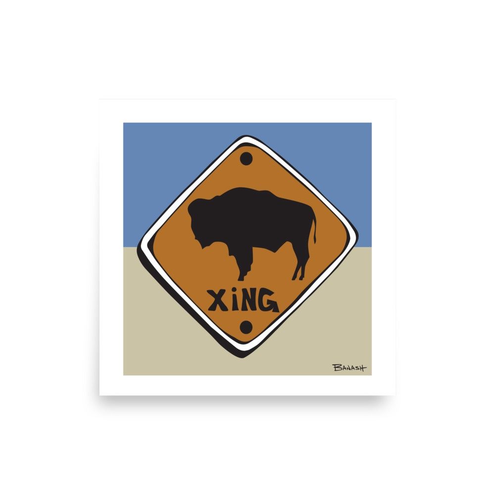 BUFFALO XING | POSTER PRINT | ILLUSTRATION | 1:1 RATIO