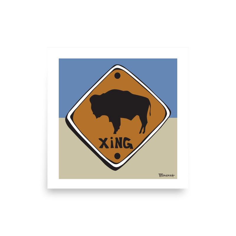 BUFFALO XING | POSTER PRINT | ILLUSTRATION | 1:1 RATIO