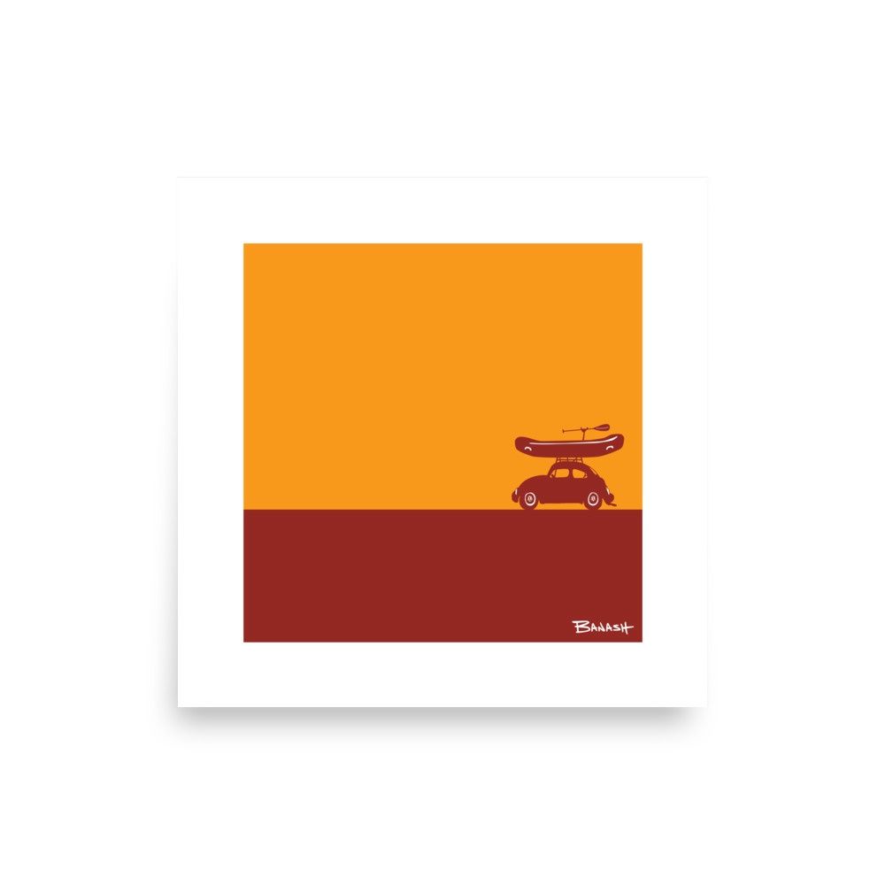 CATCH A RIVER RAFT BUG | POSTER PRINT | ILLUSTRATION | 1:1 RATIO