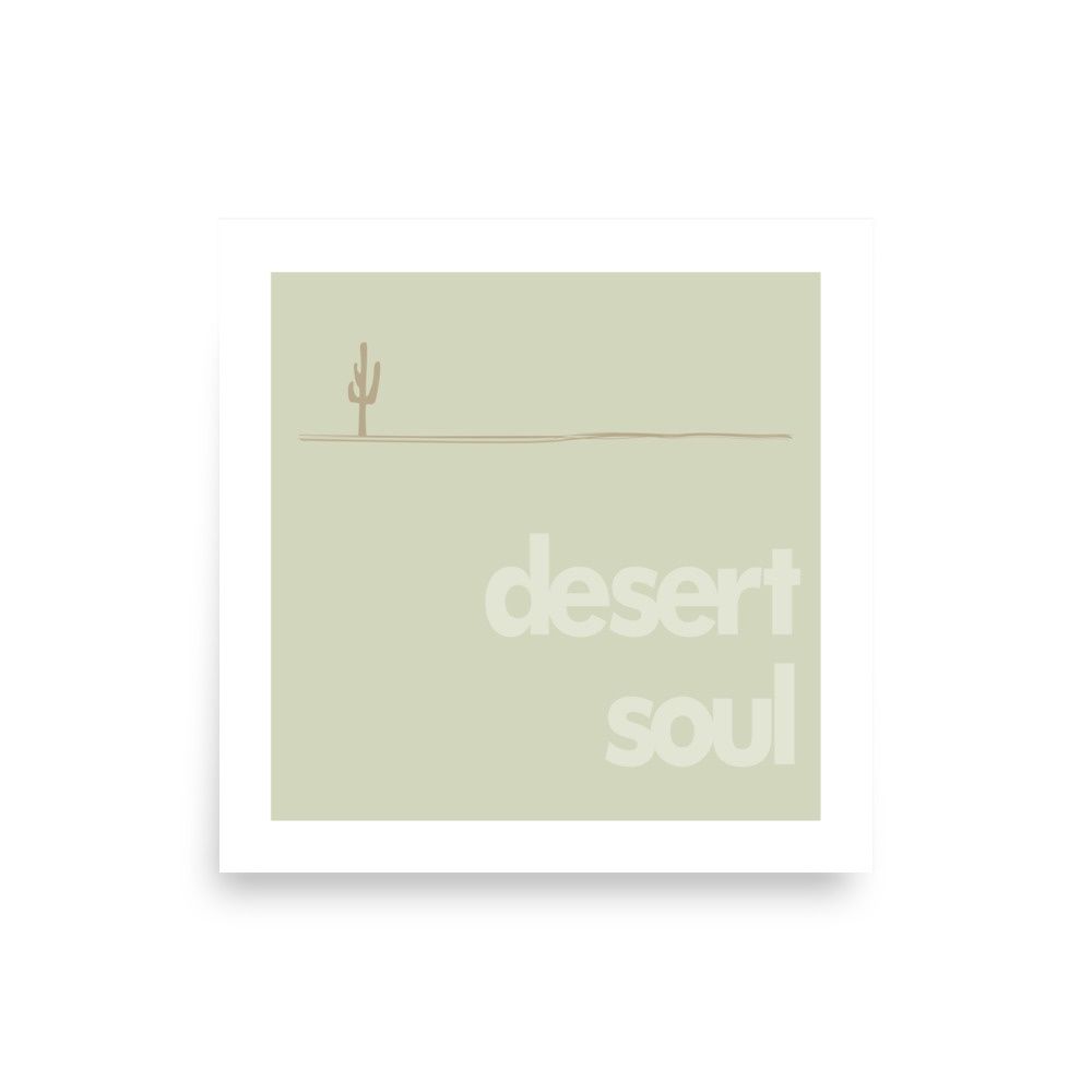 DESERT SOUL . SAGUARO | POSTER PRINT | ILLUSTRATION | 1:1 RATIO