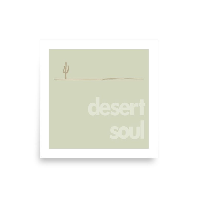 DESERT SOUL . SAGUARO | POSTER PRINT | ILLUSTRATION | 1:1 RATIO
