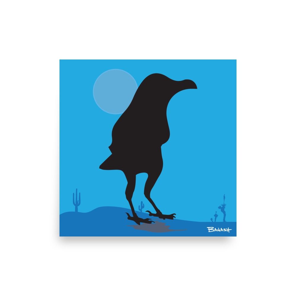 CROW MOON | POSTER PRINT | ILLUSTRATION | 1:1 RATIO