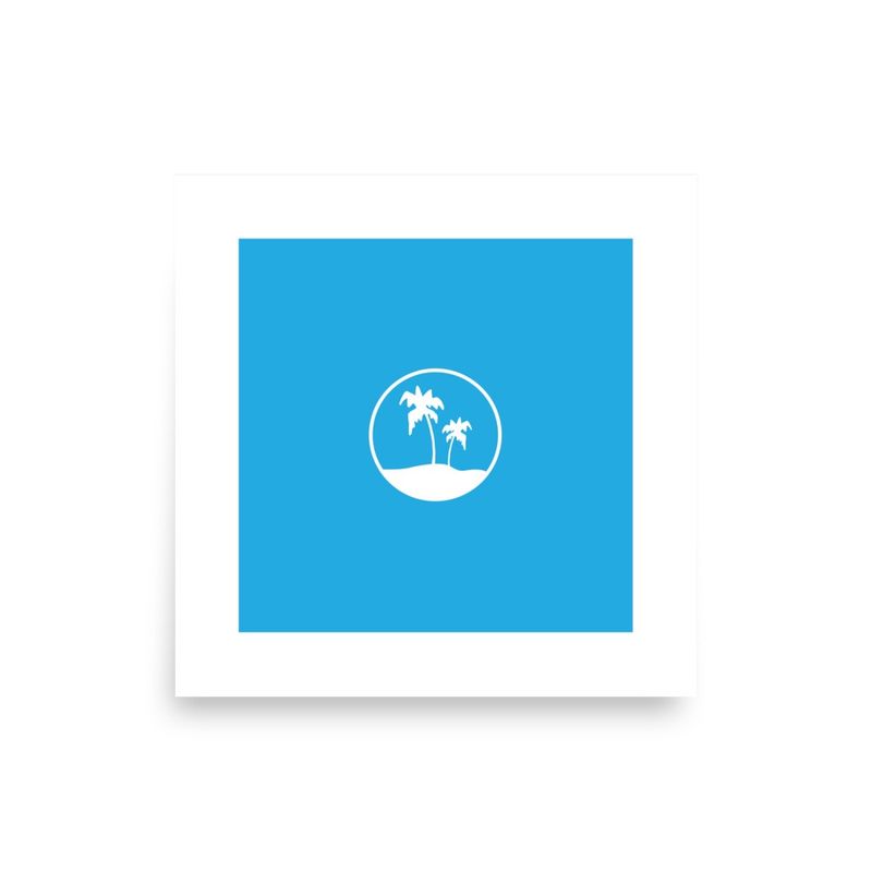 DUNE . PALMS . COLOR SERIES | POSTER PRINT | ILLUSTRATION | 1:1 RATIO