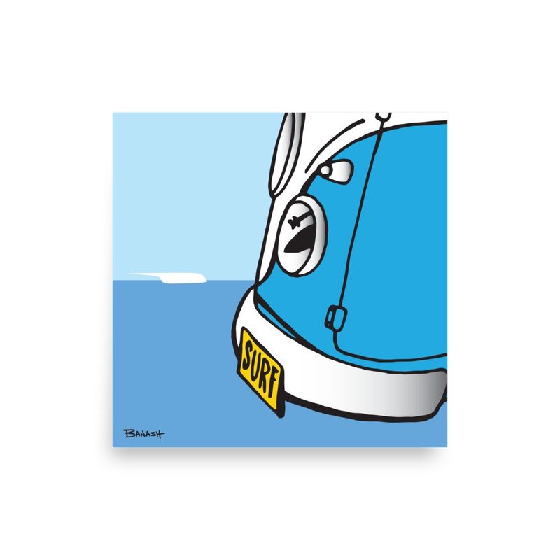GREM 10 WAVE STOKE . SURF BUS GRILL | POSTER PRINT | ILLUSTRATION | 1:1 RATIO