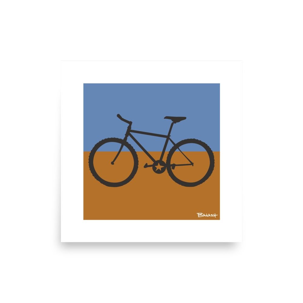 MOUNTAIN BIKE . DESERT LINES | POSTER PRINT | ILLUSTRATION | LIFESTYLE | 1:1 RATIO