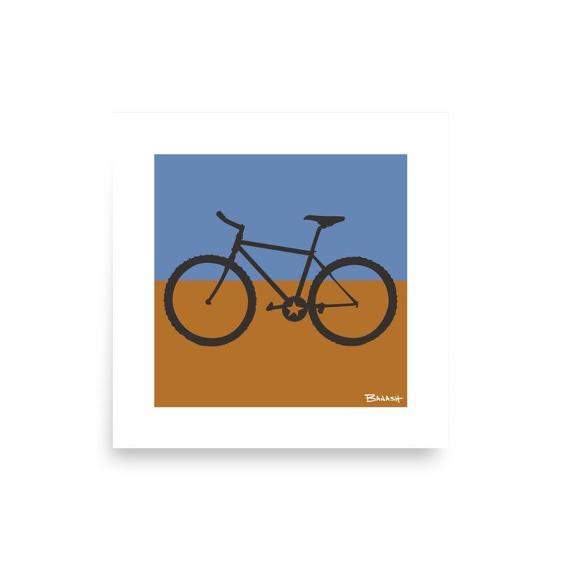 MOUNTAIN BIKE . DESERT LINES | POSTER PRINT | ILLUSTRATION | LIFESTYLE | 1:1 RATIO