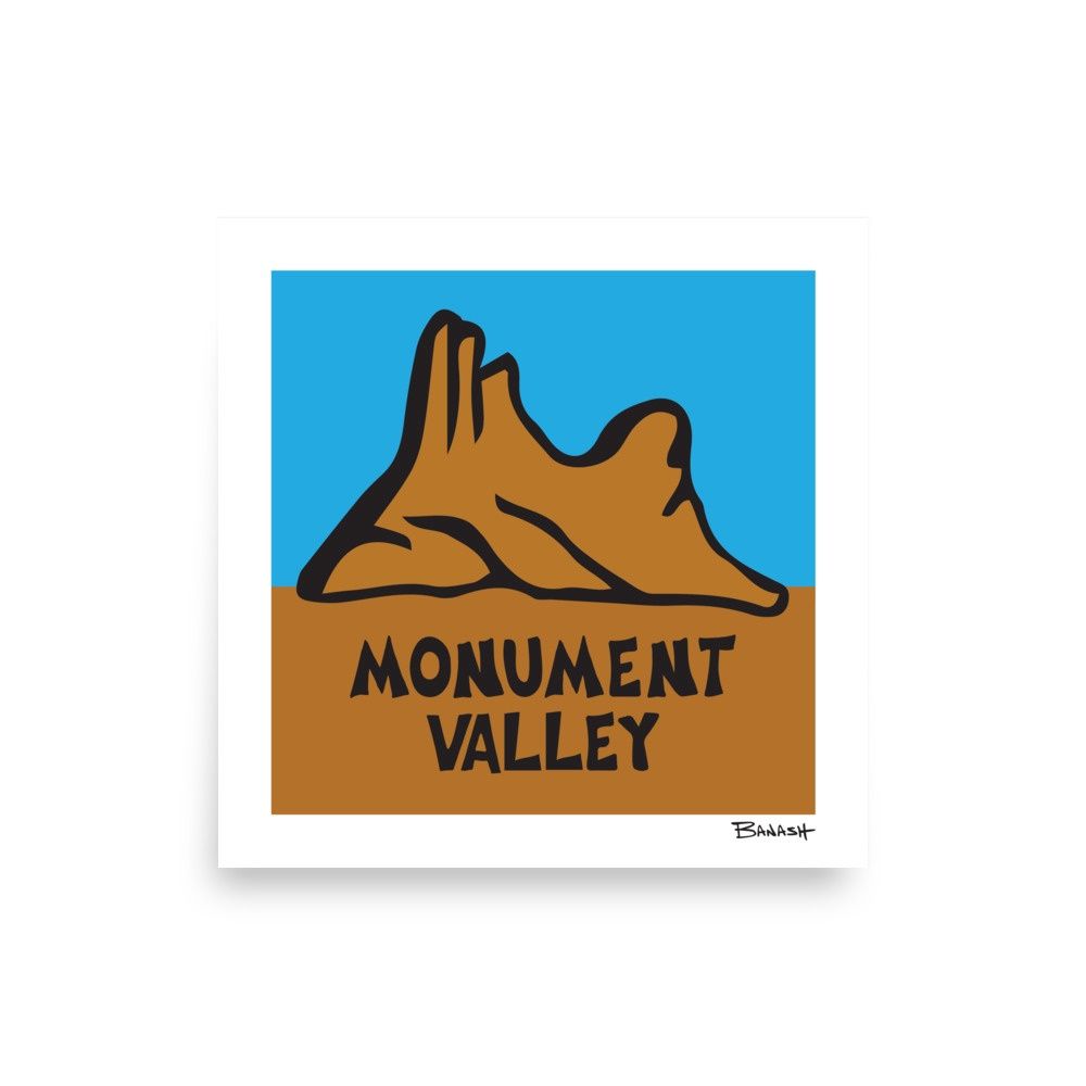 MONUMENT VALLEY | POSTER PRINT | ILLUSTRATION | 1:1 RATIO