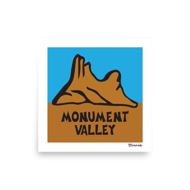 MONUMENT VALLEY | POSTER PRINT | ILLUSTRATION | 1:1 RATIO