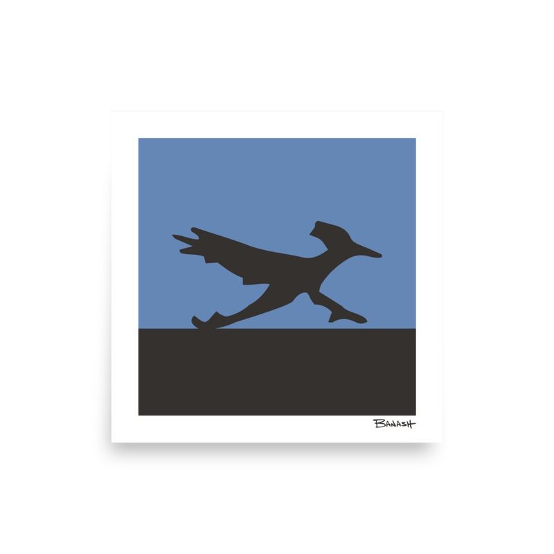 ROAD RUNNER . SERIES | POSTER PRINT | ILLUSTRATION | 1:1 RATIO