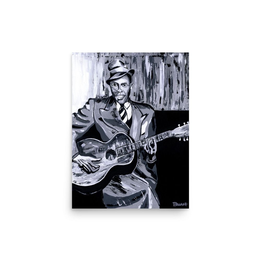 DELTA BLUES  NO. 11 | POSTER PRINT | CHARCOAL | 3:4 RATIO