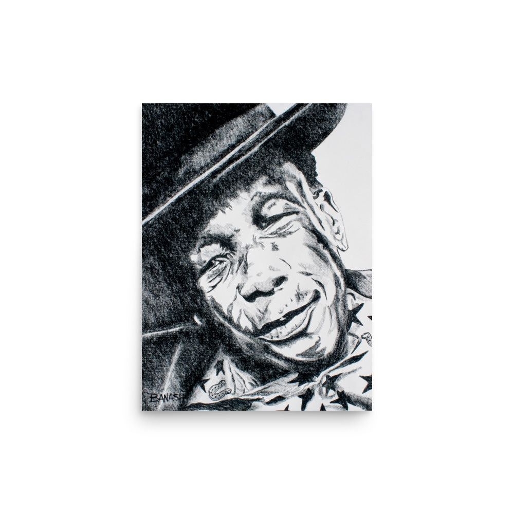 DELTA BLUES  NO. 7 | POSTER PRINT | CHARCOAL | 3:4 RATIO